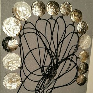 Sea shell necklaces with rubber chain